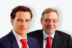 Christian Rommelfanger und Gerd Bennewirtz - Teamleiter Handel (links) und geschäftsführender Gesellschafter (rechts) der SJB